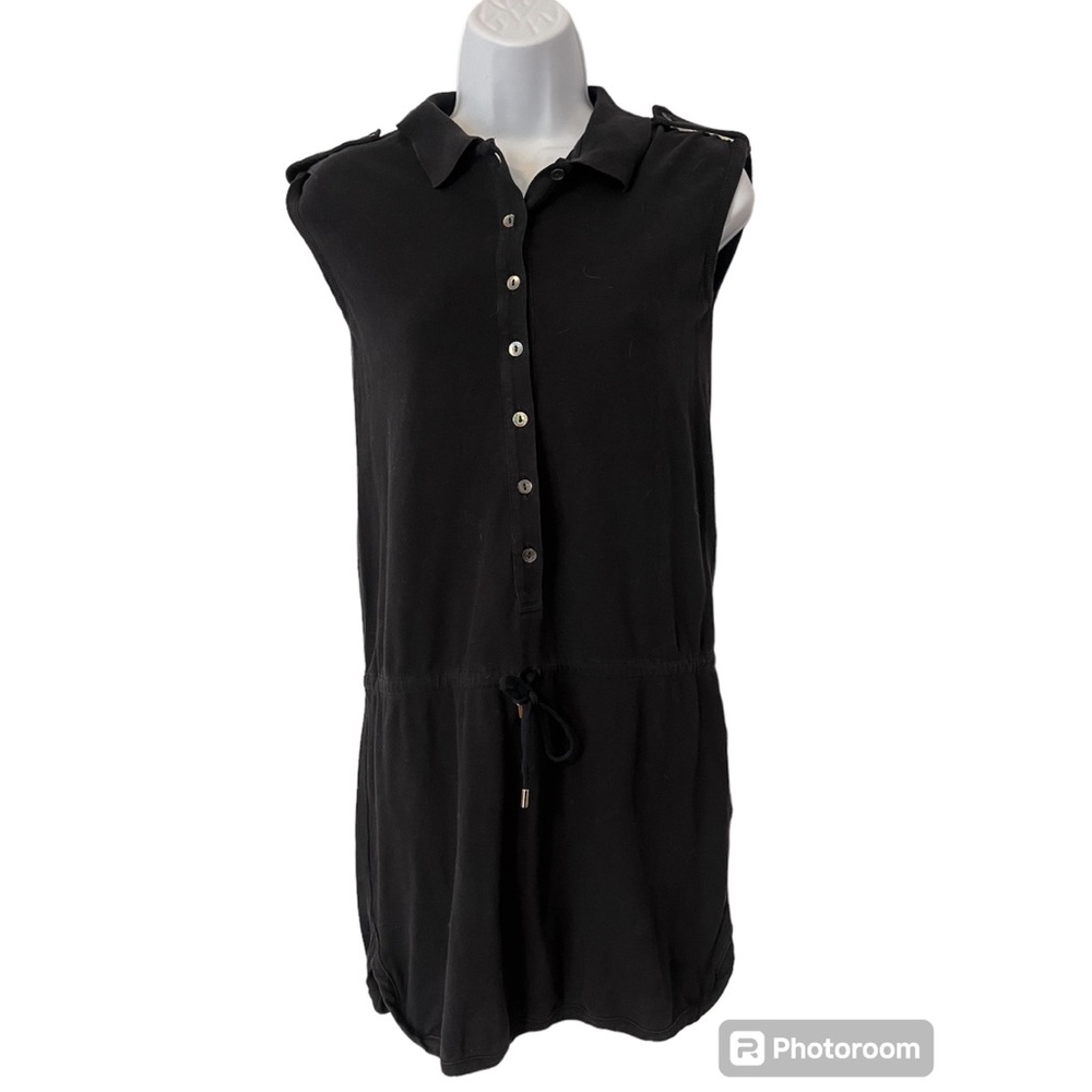 Dolce and Gabbana Vintage Soft Black Swimsuit Coverup